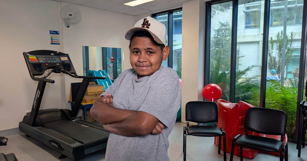 Sam back home after near-fatal shark attack