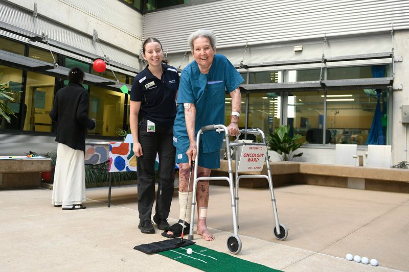 Patients go for gold in TUH’s oncology games